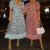 1011 French Strawberry Four-Color Sequin Sweet Long Dress with Mesh Tie, Slim Fit Fashion Dress