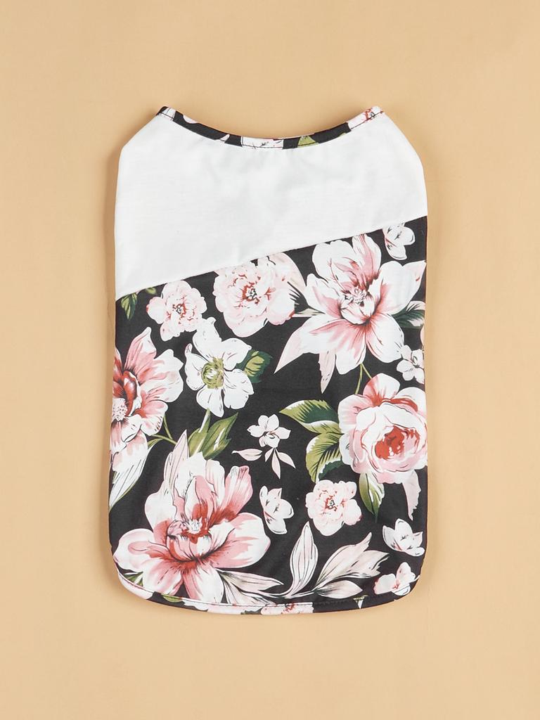 Dog Shirts Colorful Floral Patterns Printed Vest for Small Dogs Costume Dog Pajamas Puppy Gift Pet Clothes