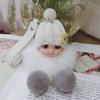Pompom Cute Pompom Keychain Expression Face Cute Fluffy Plush Doll Key Chain  Girl Gift