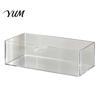 Compact Countertop Makeup Organizers Mirror Cabinet Storage Box, Highly Transparent Thickened PET Container, Stackable Vanity Drawer Dividers