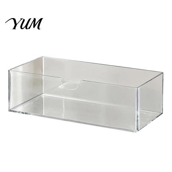 Compact Countertop Makeup Organizers Mirror Cabinet Storage Box, Highly Transparent Thickened PET Container, Stackable Vanity Drawer Dividers