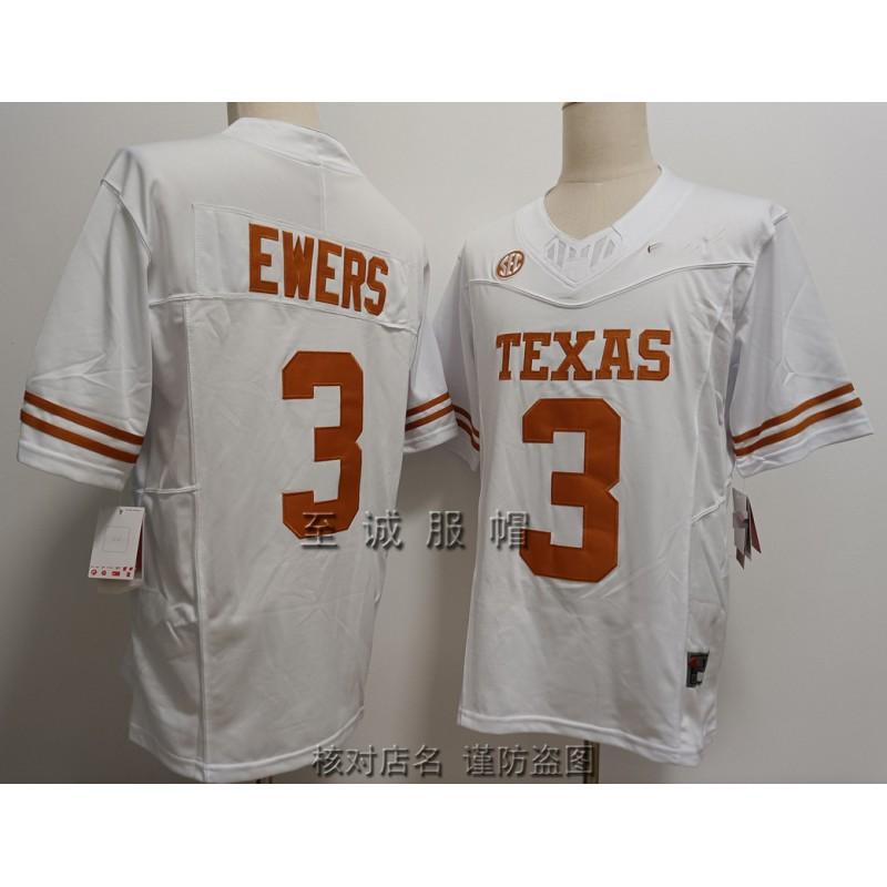 Mens Cotton Blend Football Jersey NCAA Style Training Shirt With Embroidered Number 16 Manning Ewers