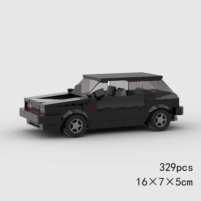 MOC Скоростной супергоночный автомобиль, модель гоночного автомобиля, строительные блоки, раллийный спортивный пикап, игрушечный город, технический рождественский подарок