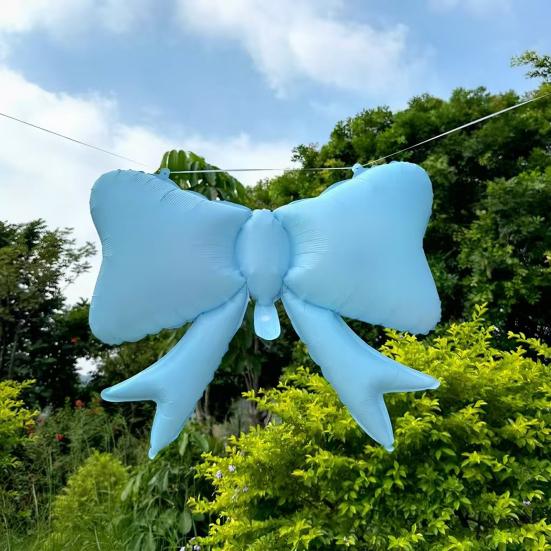 5 Pcs Bow Balloons Large Bowtie Foil Balloon for Bow Theme Birthday Party Wedding Baby Shower Mouse Party Supplies