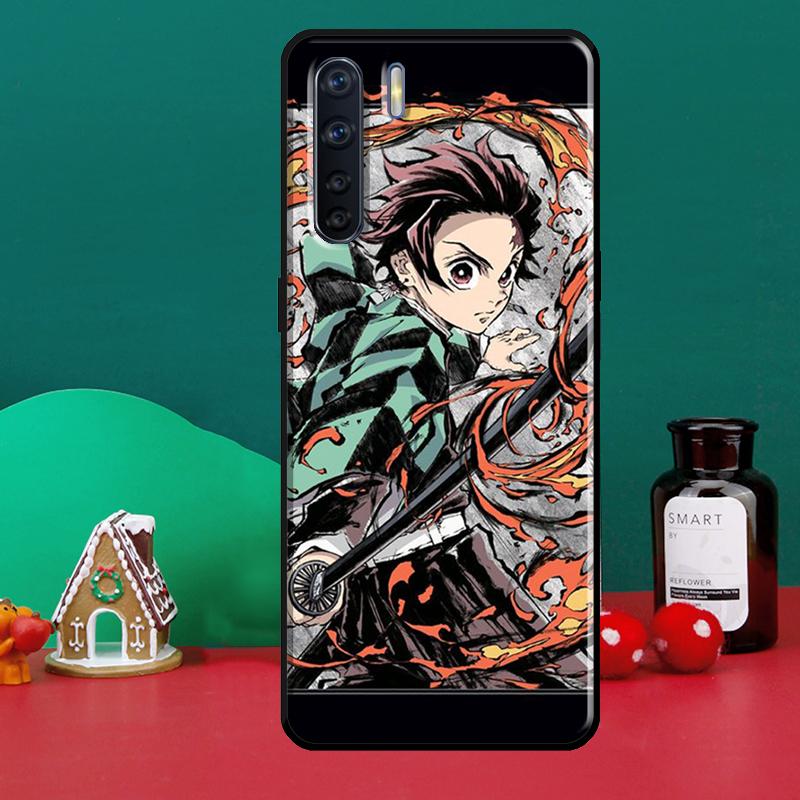 Чехол для телефона Kimetsu No Yaiba с аниме для OPPO Reno 5 Lite 2Z 2F A5 A9 A53 A31 2020 A52 A72 A91 A83 A15 A94 A74 A54