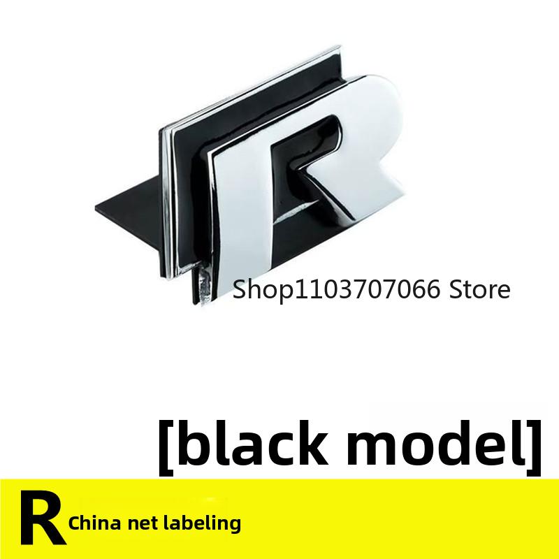 Volkswagen MK4 Metal Logo R Emblem Letters Car Front Grille Badge Rear Trunk Sticker For Volkswagen GolfR Tiguan Tiguan Allspace Passat Variant