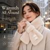 Thick Plush Fur Scarf Faux Rabbit Collar Scarf Elegant Cross Style Shawl  Women