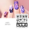Пластина для штамповки ногтей Zoo 023 Shadow Imaginative French Nail Design Stamp Template Printing Manicure Stencil