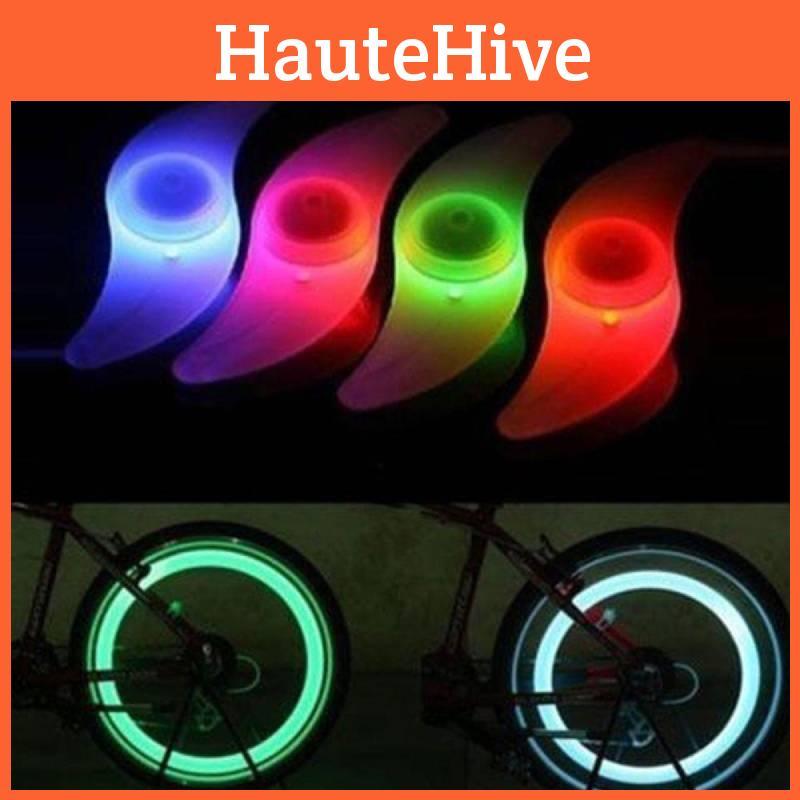 Яркие спицевые огни для горных велосипедов, красочный АБС-материал, с постоянным и мигающим режимами