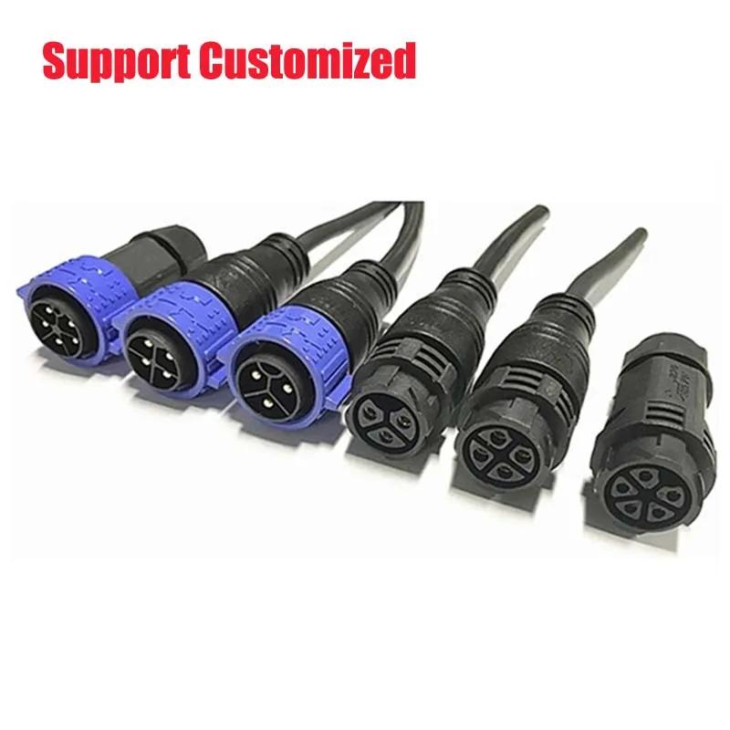 M25 50A Waterproof Connector IP67 2 3 Pin Male Female Connectors 6-18mm 300V High Current Docking Soldering/Screw Lock Wire Plug