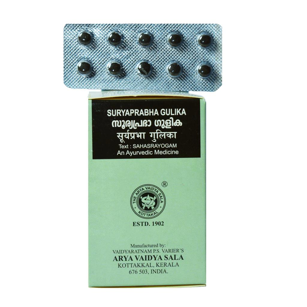Suryaprabha Gulika (100 Tab), Suryaprabha Gulika, Kottakkal Ayurveda
