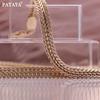PATAYA Цвет розового золота, итальянское ожерелье ручной работы, унисекс, длинная цепочка