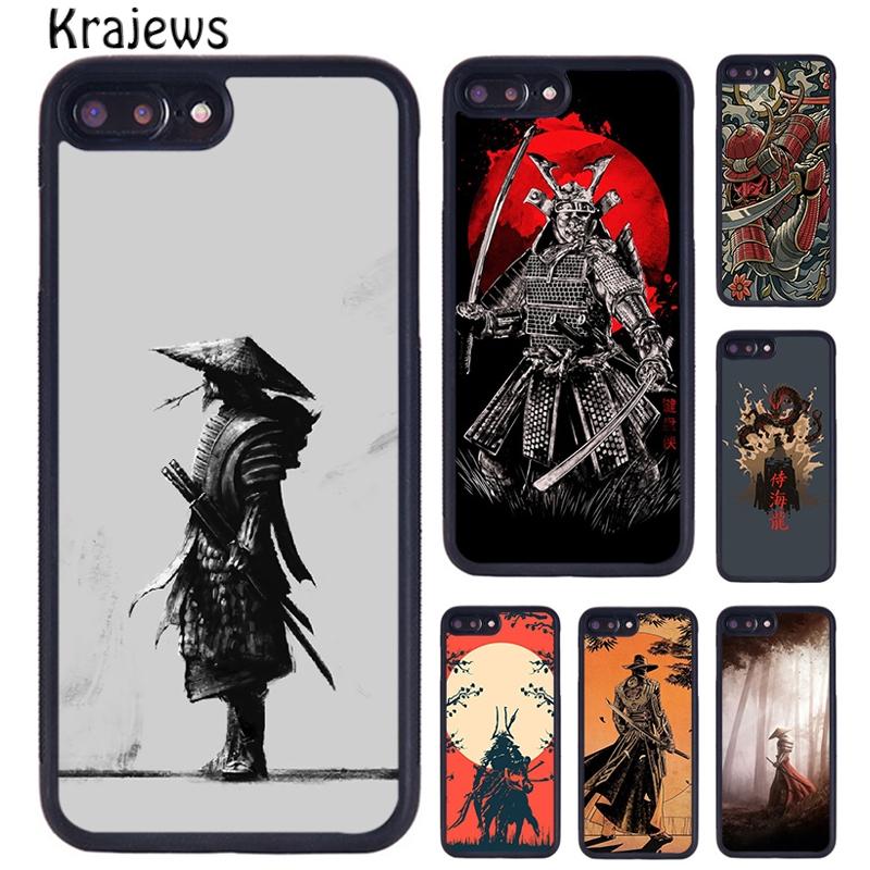 Krajews Japan Samurai Art For iPhone 17 Air 16 Phone Case Cover 15 14 plus 12 13 pro max coque