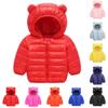 Chlidren Boys Girl Winter Coats Jacket Kids ZipThick Ears Snow Hoodie Clothes