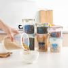 Герметичные пластиковые контейнеры Многоцелевое прозрачное решение для хранения на кухне Канистра для хлопьев, принадлежностей для выпечки