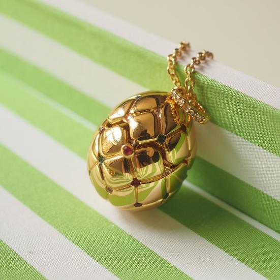 Ретро-ожерелье в средневековом стиле с подвеской в виде пасхального яйца и кубическим цирконием Love Clavicle