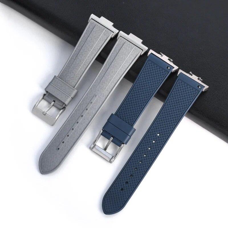 Ремешок из фторкаучука с адаптером для Tissot серии PRX T137.407/T137.410 Super Player 40 мм, новый быстросъемный ремешок для часов FKM 12 мм