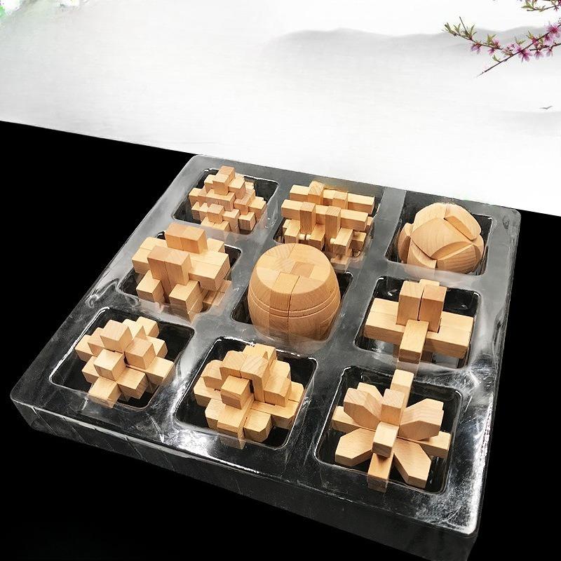 Игрушка Замок Любаня Шестикомпонентный Девятикомпонентный Замок Кунмина Разблокировка Детская головоломка Взрослые игры для мозга