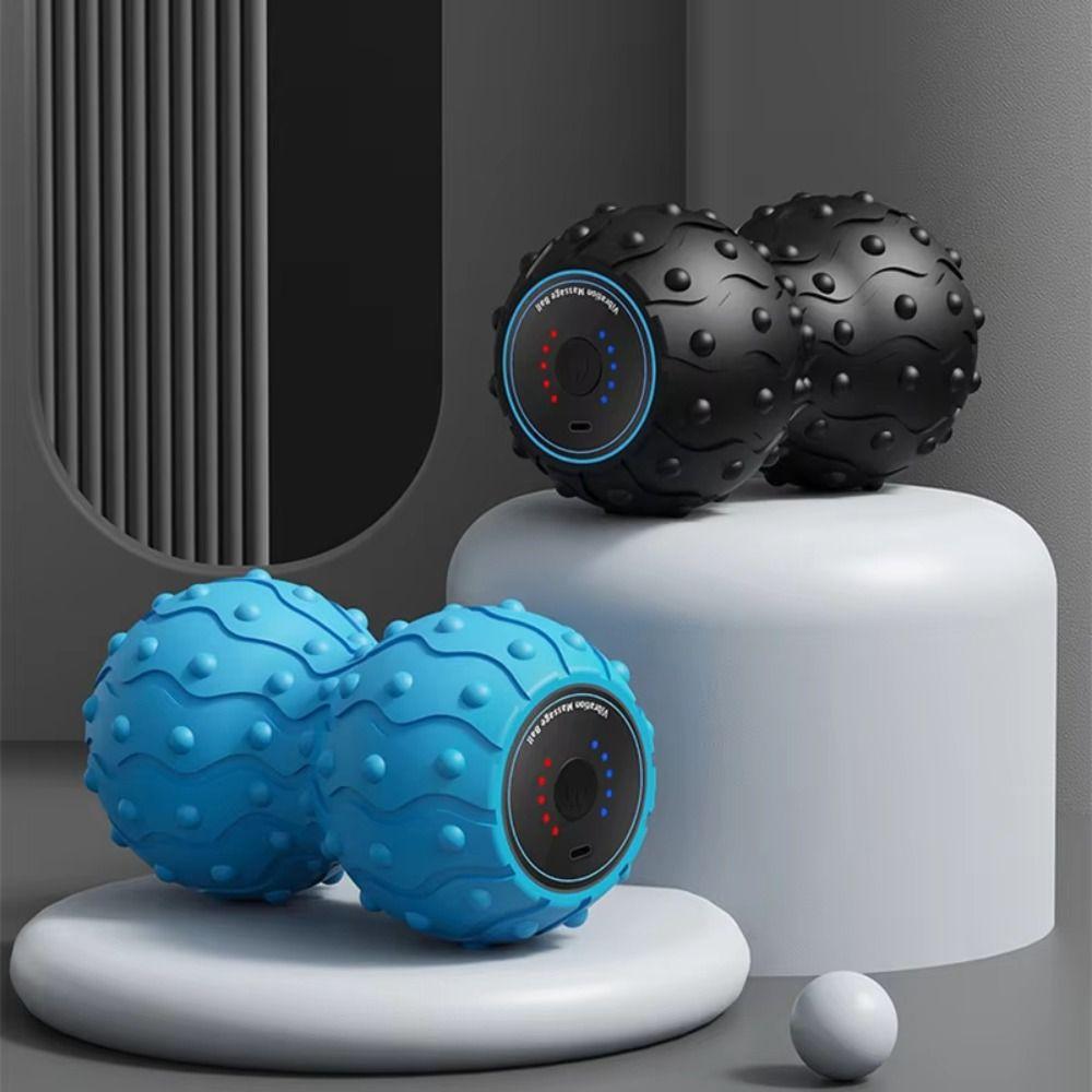 Rechargeable Vibrating Massage Ball Portable Myofascial Release Tool Peanut Fascia Roller Mobility