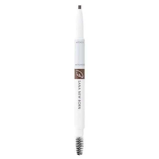 Born Perfect Eyebrow 01 Grayish Brown Pencil Powder Brush Eyebrows