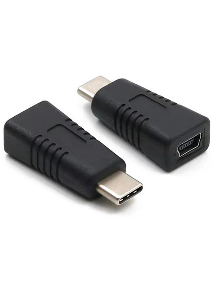 Мини USB-адаптер Female на Type C Male, Мини-адаптер Type T Female на кабель данных, Зарядный адаптер·