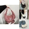 Trendy Large Capacity Dumpling Shape Shoulder Bag For Women Street Style Fashion 2023 Summer New Simple Single Shoulder Bag