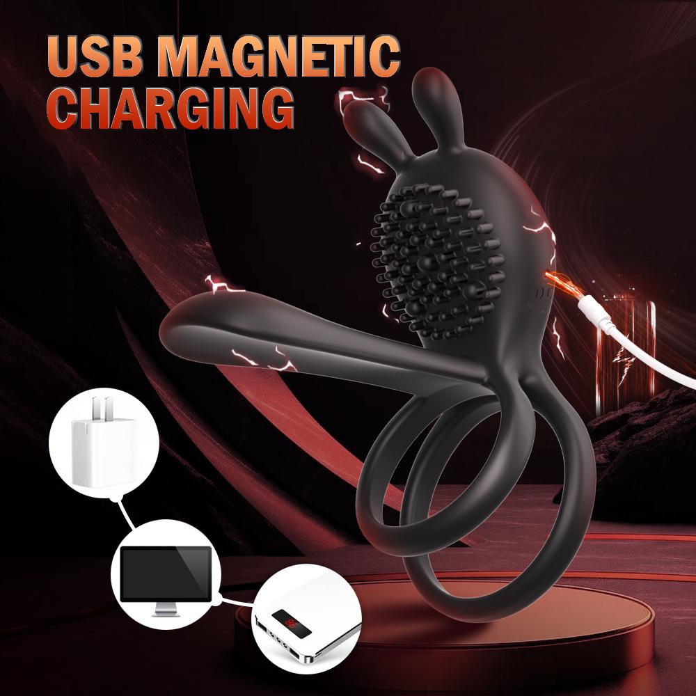 APP Беспроводное управление Вибрирующее кольцо на пенис Вибратор для пениса Преждевременная эякуляция Стимулятор точки G Клитора Секс-игрушки для пар для мужчин