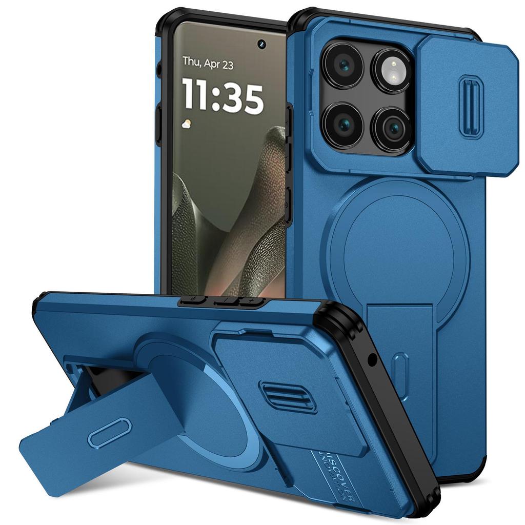 Phone Case with Sliding Camera Cover for Motorola Edge (2025),Heavy Duty Shockproof Rugged Protective Case