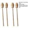 2/4Pcs Wooden Honey Mixing Stirrer Reuse Honey Dipper Sticks Honey Comb Stick Honey Spoon Burr-free Honey Stirring Tool for Honey Syrup Jam