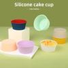 Silicone Cake Mold Air Fryer Bowl Reusable Household Oven Cake Pudding Baking Mold Kitchen Baking Accessories