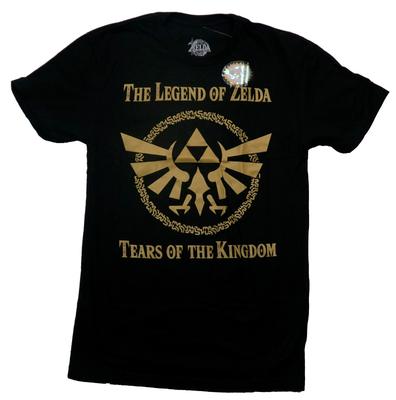 Legend of Zelda New Adult T-Shirt -Tears of the Kingdom Gold Symbol
