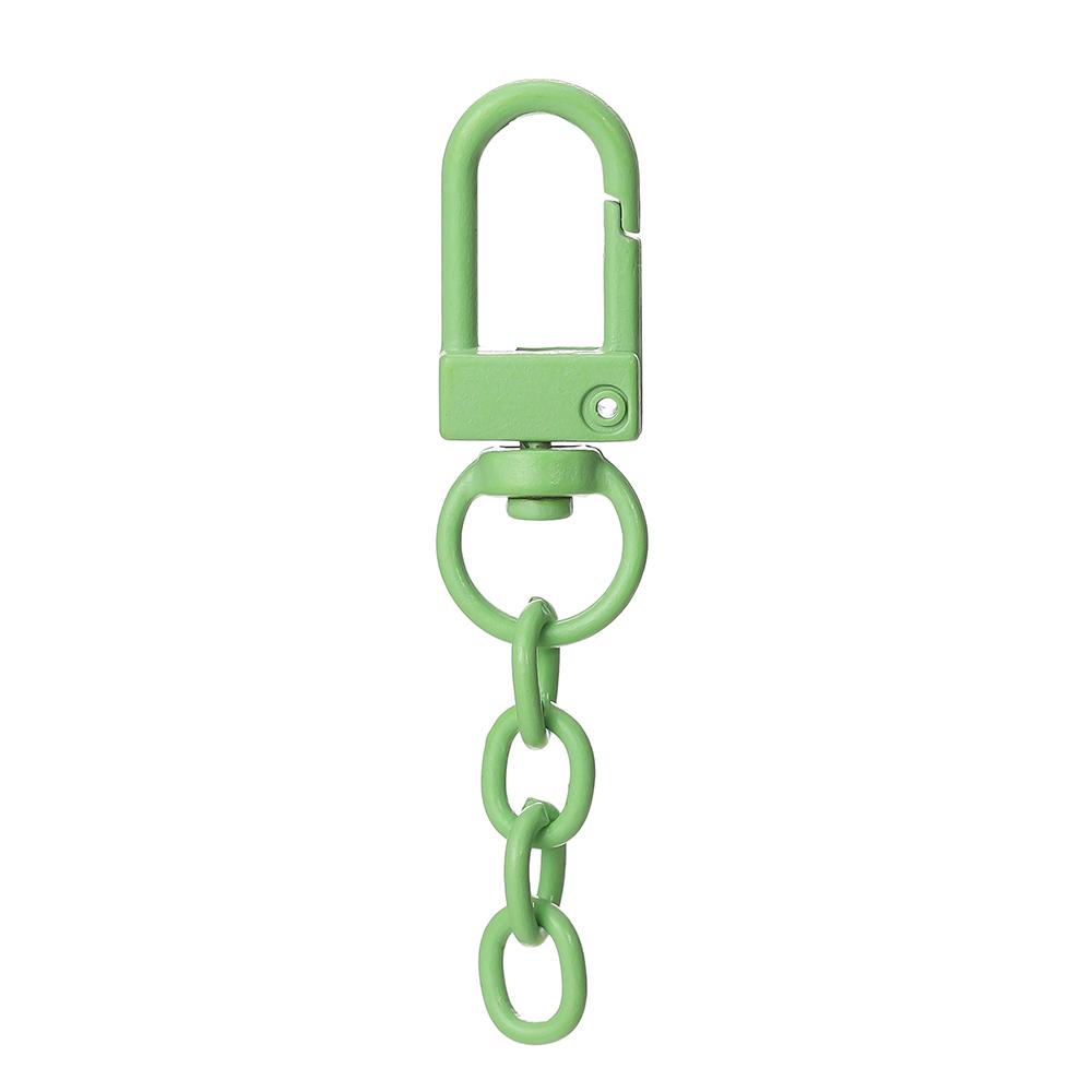 10 шт./лот Брелок Застежка-карабин Пружинная застежка С цепочками Цветные брелоки Для изготовления бижутерии своими руками Крючки для брелоков Пряжка для сумок