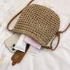 Women's Straw Fabric Shoulder Bag Large Capacity Messenger Bag Crossbody Beach Holiday Summer Fashion