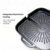 Korean Grill Pan Nonstick Skillet Smokeless Barbecue Plate Household BBQ Baking Tray for Gas and Induction Stove Dishwasher Safe