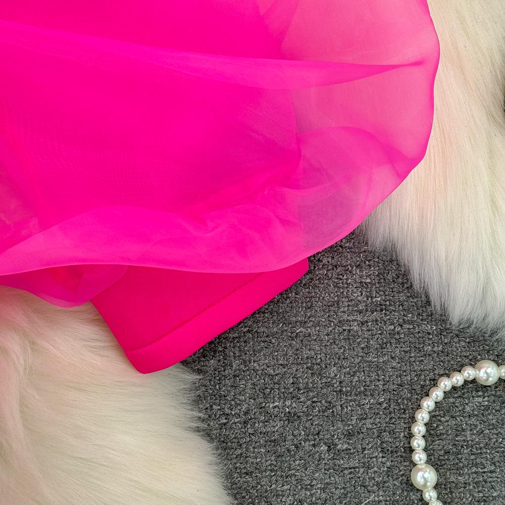 Элегантное женское платье, модное, с длинными рукавами, квадратным вырезом, запахнутой талией, оборками по краю, разрезом, запахнутым на бедрах, платье