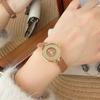 New Luxury Lock Dial Red Watch Women's Fashion High Quality Girls Leather Watch Women's Quartz Watch Jewelry Gift