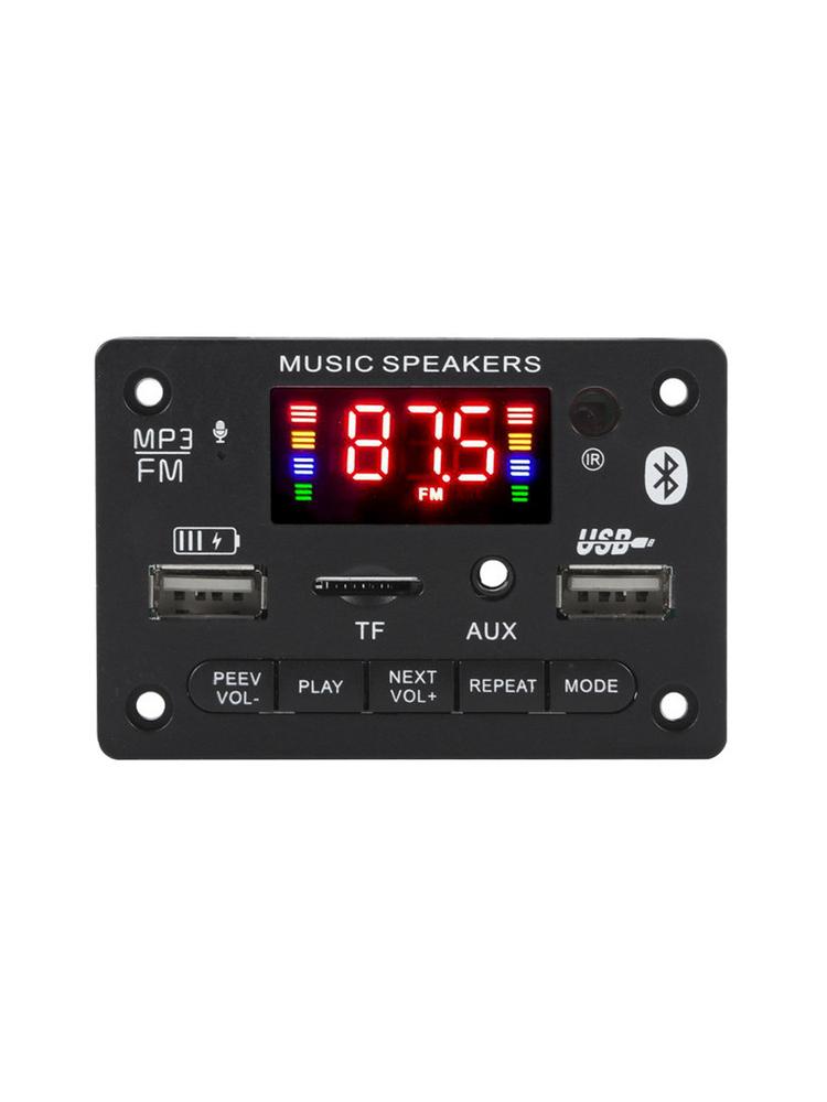 Плата декодера MP3 Bluetooth 5.0 Усилитель Аудиоплеер 12 В DIY MP3-плеер Автомобильное FM-радио TF USB AUX Модуль с пультом дистанционного управления
