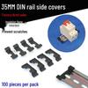 C45 DIN Rail Protective Cover: TH35MM National Standard, DZ47 MCB Box End Caps, Anti-Scratch and Cut.