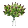 Green Christmas Pine Cone Branches Desktop Ornament Faux Pine Leaves Fake Pine  Party Supplies