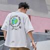 Li Ning X Og Slick Skateboard Series Earth Cartoon Print Letter Baseball Jacket Men Jacket White AFDS281-2