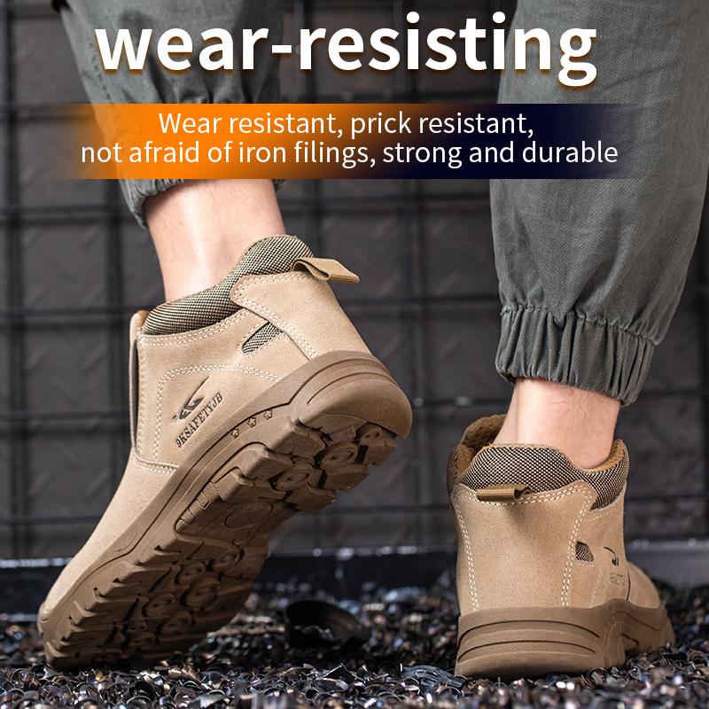 Safety Shoes 6KV Insulated Shoes Anti-smash and Anti-puncture Labor Protection Shoes for Electric Welders Men's Slip-on Safety Shoes