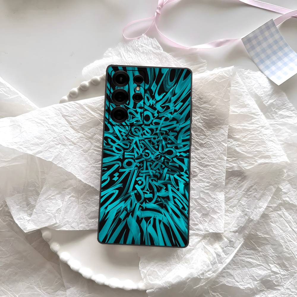 Pokras Totem Design Lampas Art Graffiti Phone Case Silicone PC+TPU For Samsung S10 20 30 22 23 24 Plus Lite Fundas