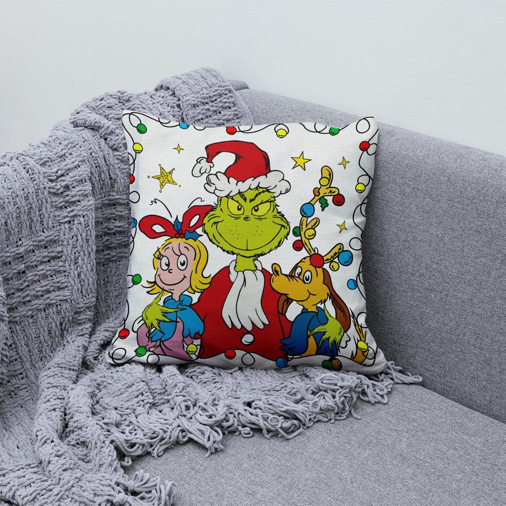 Merry Christmas, Throw Pillow Cover, 18 X 18 Inch, Winter Holiday, Cushion Cover Sofa Decoration, Christmas Decoration