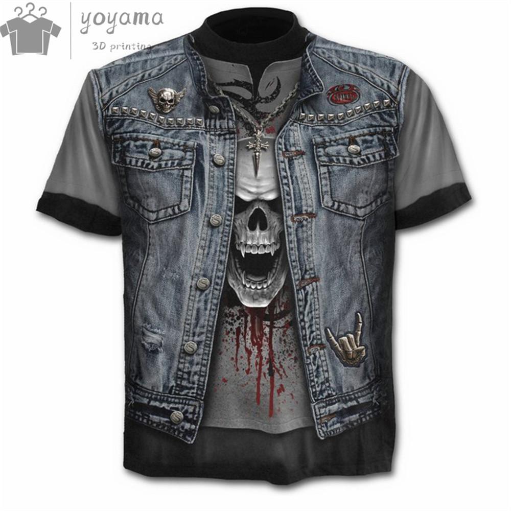 Летняя мужская футболка с 3D-принтом ужасов, скелет, мужская, стильная, повседневная, забавная, альтернативная, с коротким рукавом, с круглым вырезом, быстросохнущая