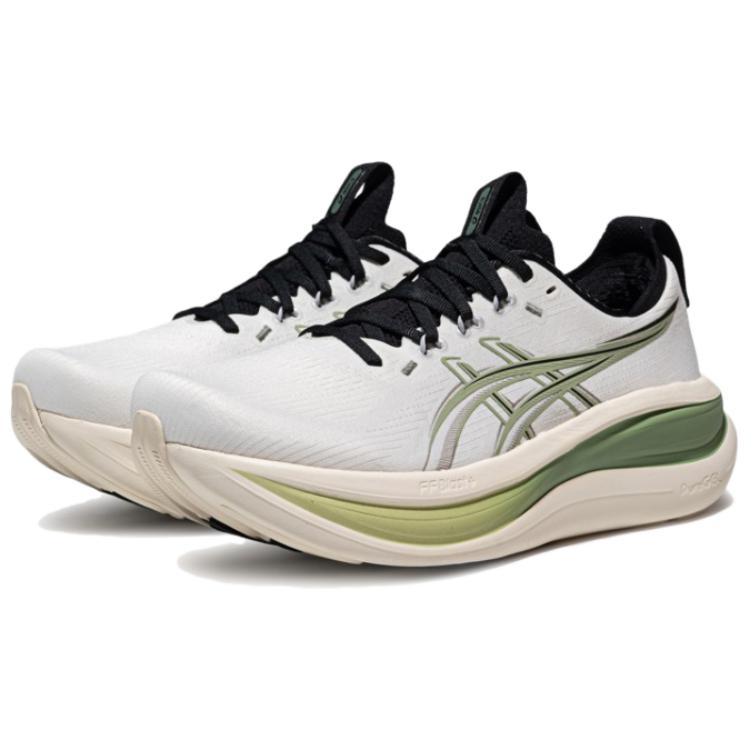 Asics Кроссовки для бега GEL NIMBUS 28 Унисекс Молочно-белый/Зеленый