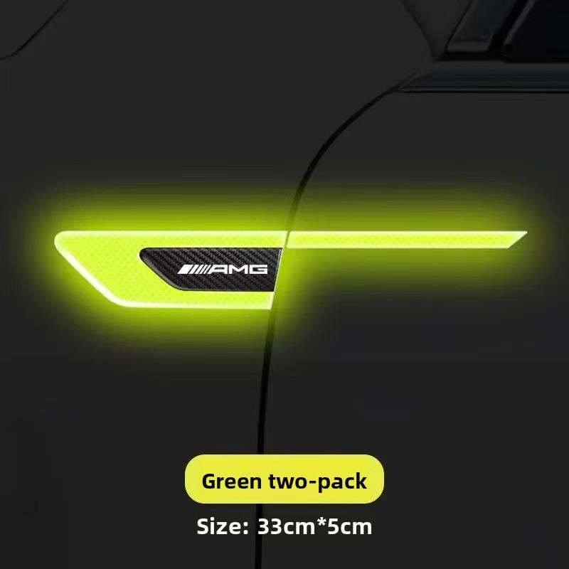 IXEA6 Car Side Reflective Sticker Anti-Collision Warning Decal Mercedes Benz C-Class E-Class GLA GLC GLE GLB G-Class Auto Accessories