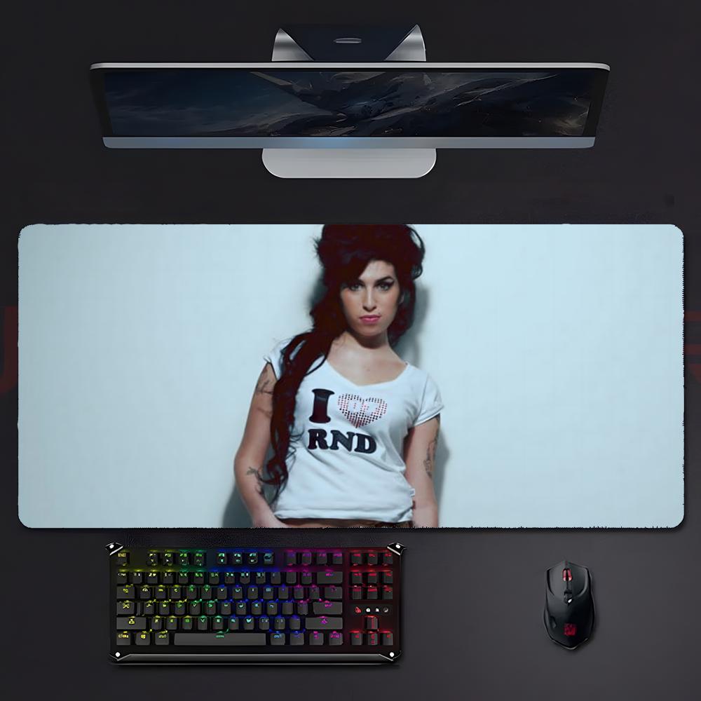 Singer Soulful Aamy Winehouse Mouse Pad Mousepad Large Gaming Lockedge Thickened Pc Table Desk Mat
