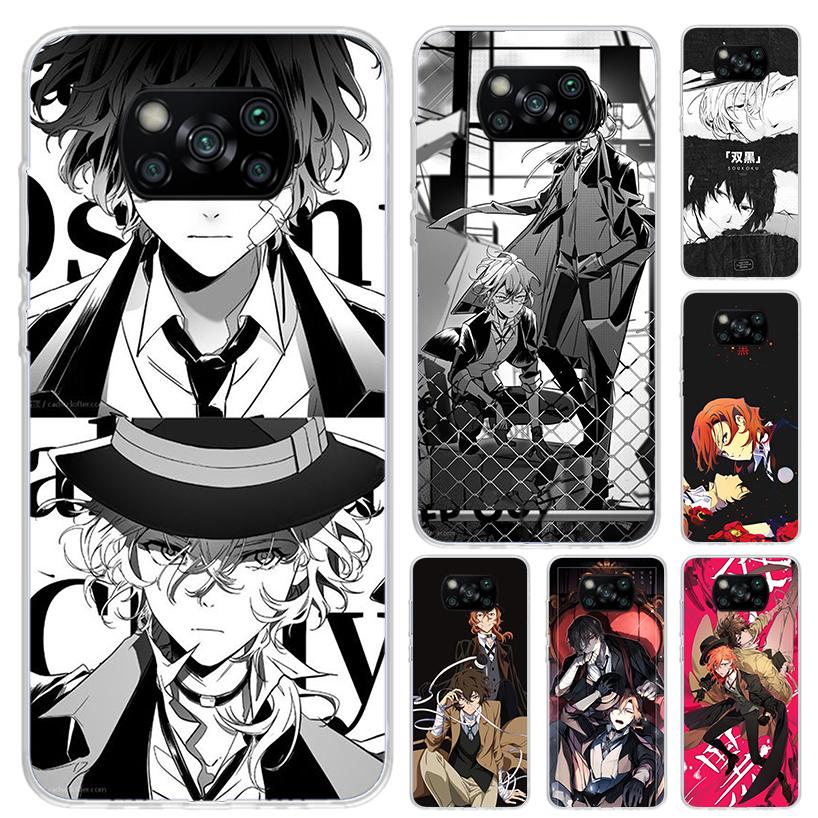 Чехол для телефона Bungo Stray Dogs Double Black для Xiaomi Poco X7 X6 X5 X4 X3 Nfc F7 Ultra F6 F5 Pro F4 GT F3 M6 M5S M4 M3 Мягкая печать