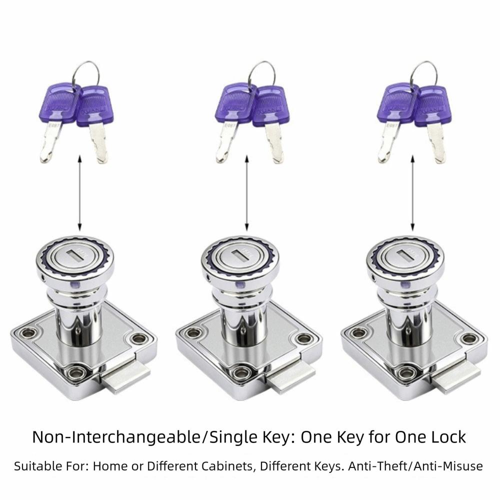 With Key Drawer Lock Zinc Alloy Desk Lock Solid Furniture Lock Office Use