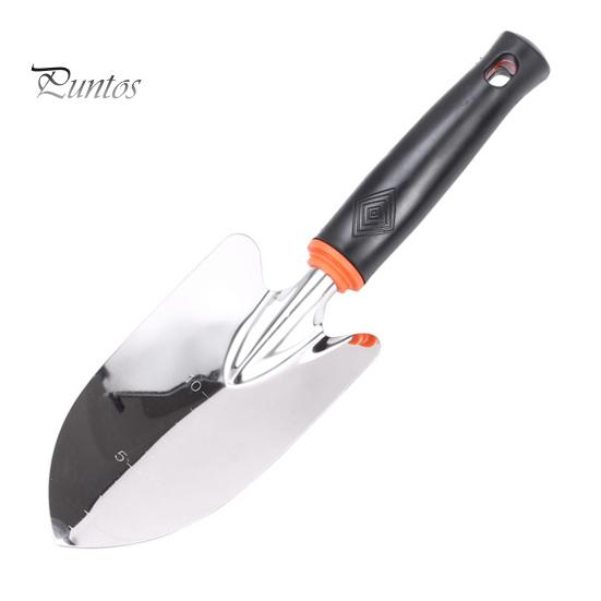 Набор садовых лопат из нержавеющей стали, 3 шт./компл., противоскользящая резиновая ручка, портативный заостренный наконечник для копания, садовый мастерок, посадка газона, трехзубая лопата